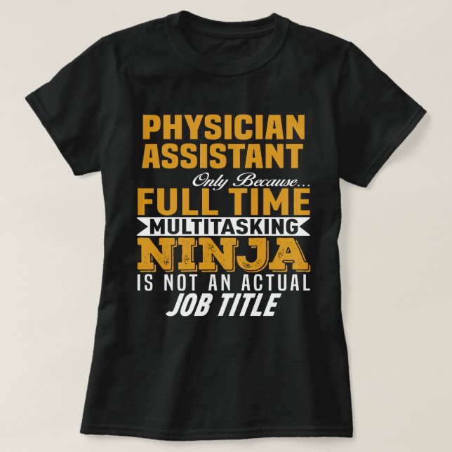 Camiseta Asistente de médicos (Diseño del anverso)