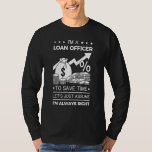 Camiseta Asistente de oficial de préstamo Capacitación de p