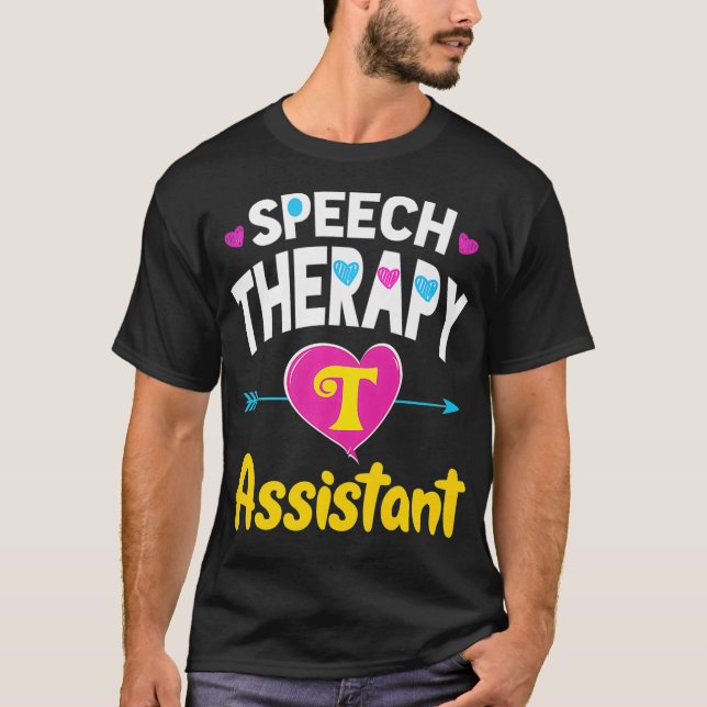 Camiseta Asistente de Patología de Terapia de Habla de SLP (Anverso)