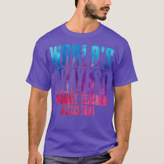 Camiseta Asistente de posgrado más elegante de Worldx27s