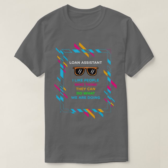 CAMISETA ASISTENTE DE PRÉSTAMOS (Diseño del anverso)