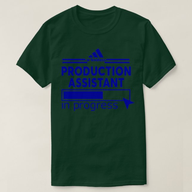 Camiseta ASISTENTE DE PRODUCCIÓN TShirt clásico (Diseño del anverso)