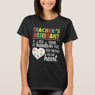 Camiseta Asistente de profesores de citas cortas para mujer