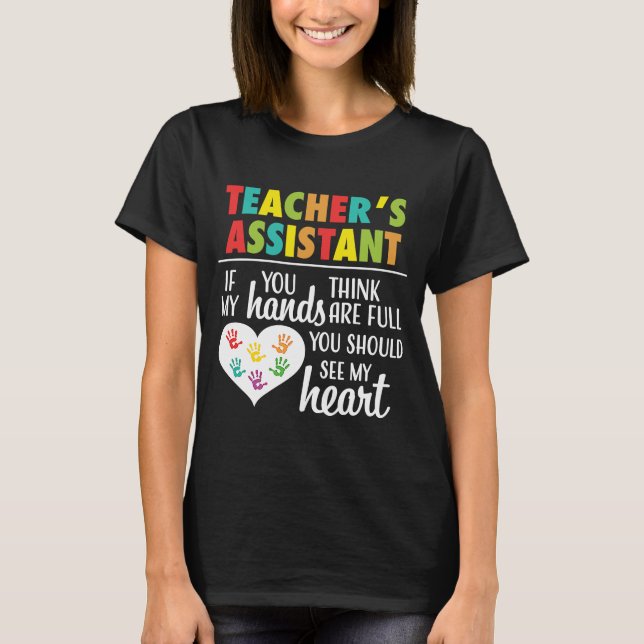 Camiseta Asistente de profesores de citas cortas para mujer (Anverso)