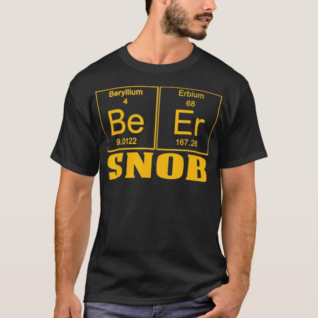 Camiseta Asistente de profesores divertidos Beer Snob Gold (Anverso)