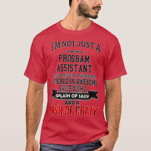 Camiseta Asistente de programa Navidades de cumpleaños rega