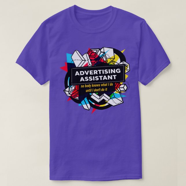 CAMISETA ASISTENTE DE PUBLICIDAD (Diseño del anverso)
