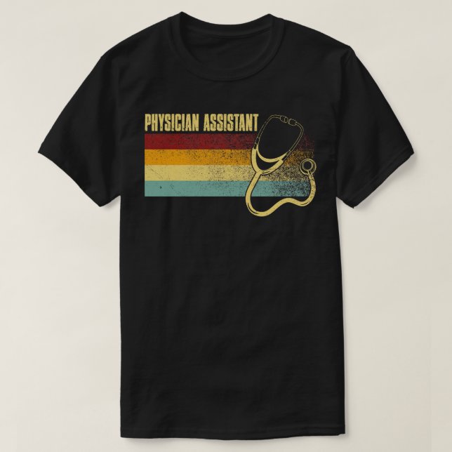 Camiseta Asistente de Retro de Vintage (Diseño del anverso)