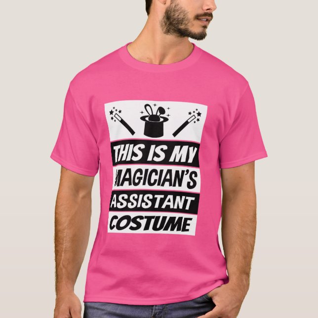Camiseta Asistente de Retro Magos Disfrazó Espectáculo Mági (Anverso)