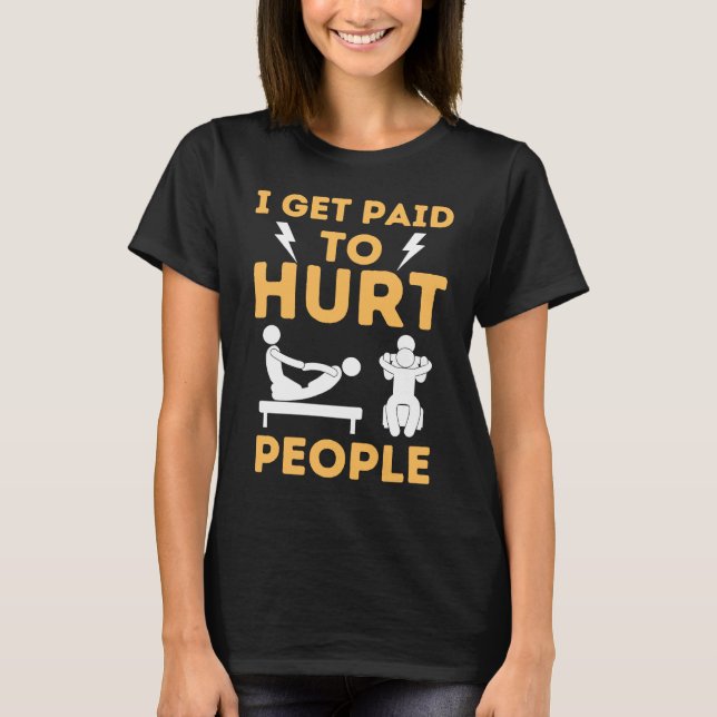 Camiseta Asistente de terapia de humor para fisioterapeuta (Anverso)