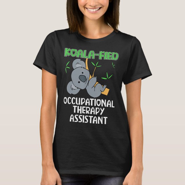 Camiseta Asistente de Terapia Ocupacional de Cute Koala (Anverso)