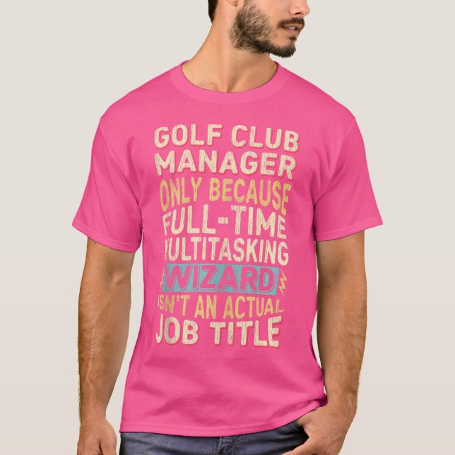 Camiseta Asistente de Título de Trabajo Oferta Funny Golf C (Anverso)