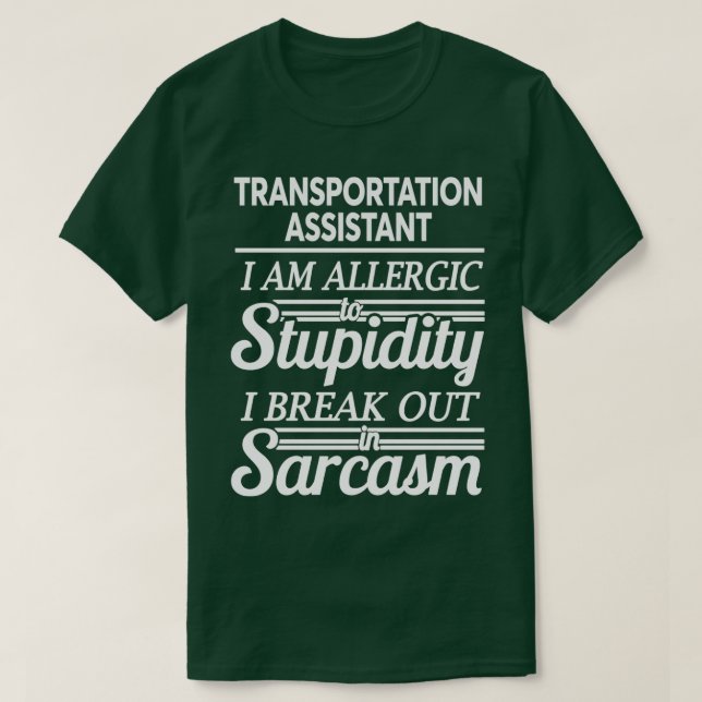 CAMISETA ASISTENTE DE TRANSPORTE (Diseño del anverso)