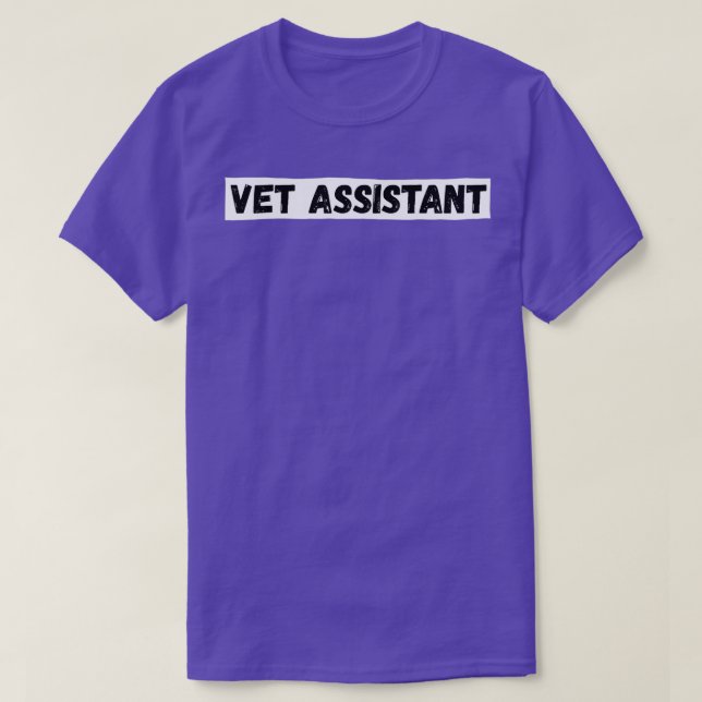 Camiseta Asistente de veterinaria (Diseño del anverso)