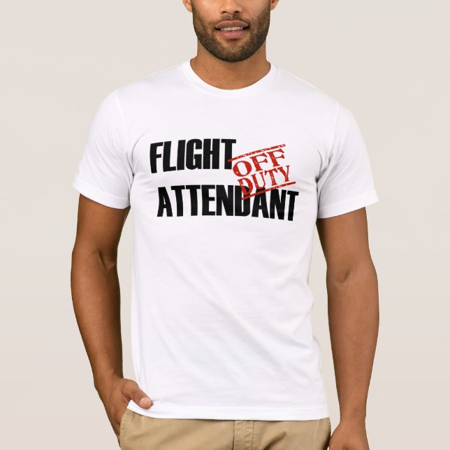 Camiseta Asistente de vuelo fuera de servicio (Anverso)