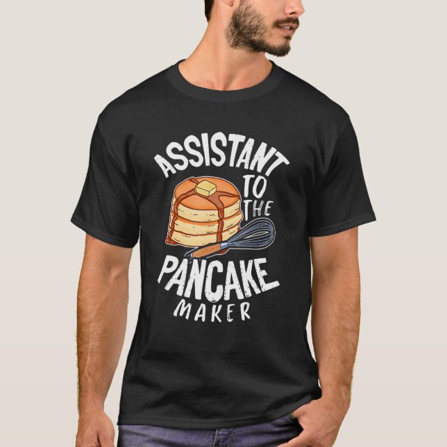 Camiseta Asistente Del Día Del Panqueque De Panqueques (Anverso)