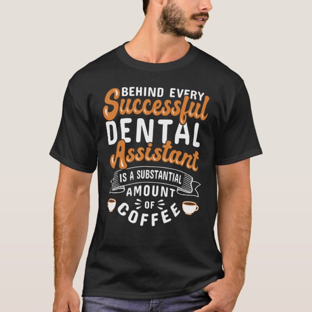 Camiseta Asistente Dental Café Odontología (Anverso)