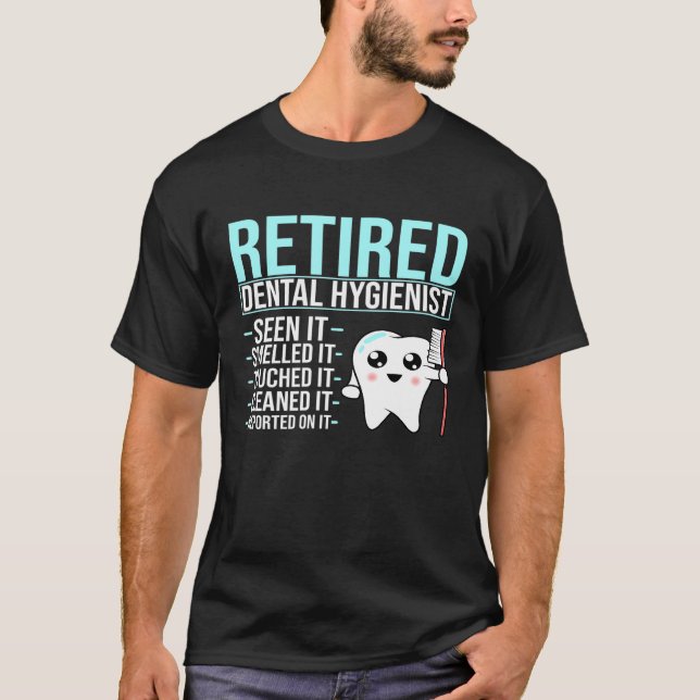 Camiseta Asistente Dental Dental Dentalista Jubilado (Anverso)