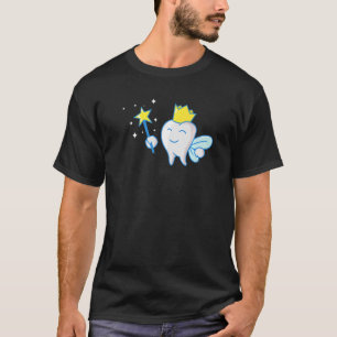 Camiseta Asistente Dental Dentista Ortodoncia Dientes Hada