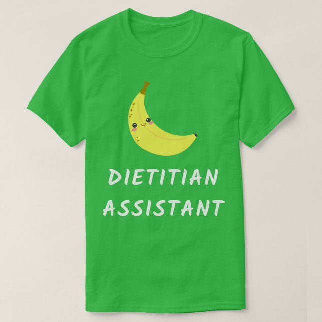 Camiseta asistente dietista (Diseño del anverso)