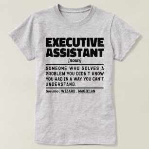 Camiseta Asistente ejecutivo Noun Graciosa Apreciación
