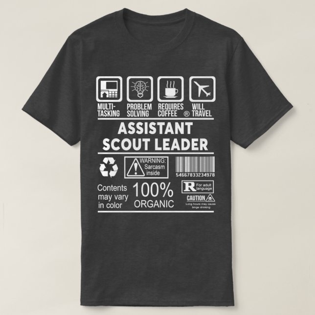 CAMISETA ASISTENTE LÍDER SCOUT NICE DISEÑN 2017 (Diseño del anverso)