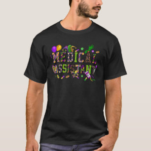 Camiseta asistente médica Mardi Gras Leopard Festival parte