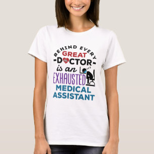 Camiseta Asistente Médico Agotado Agradecimiento Divertido