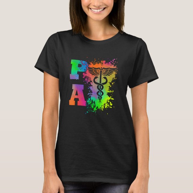 Camiseta Asistente Médico Caduceus PA (Anverso)