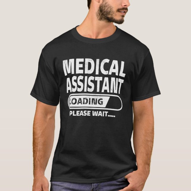 Camiseta Asistente Médico Cargando Servicio Médico (Anverso)