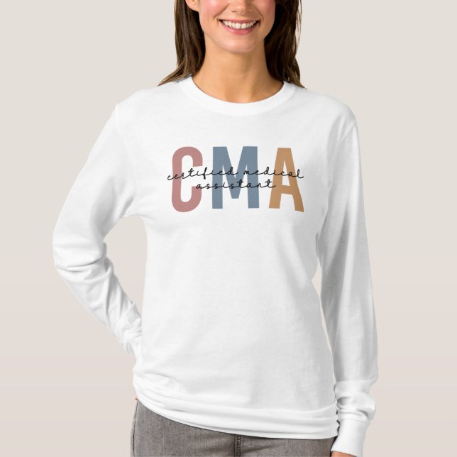 Camiseta Asistente Médico Certificado por CMA (Anverso)