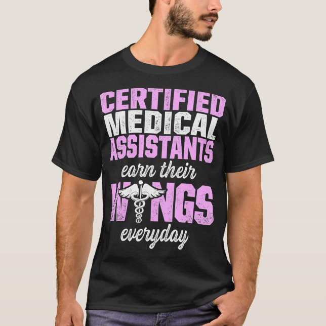 Camiseta Asistente Médico Certificado por CMA Earn Wing Ass (Anverso)