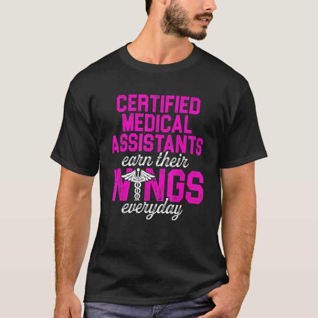 Camiseta Asistente Médico Certificado por Cma Earn Wing Ass (Anverso)