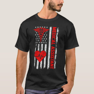 Camiseta Asistente Médico CMA Life MAMÁES de bandera de los