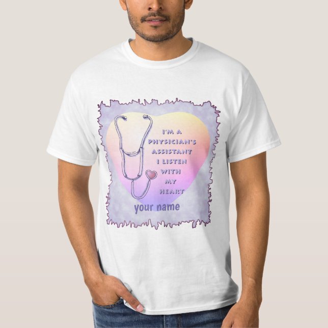 Camiseta Asistente Médico Corazón (Anverso)