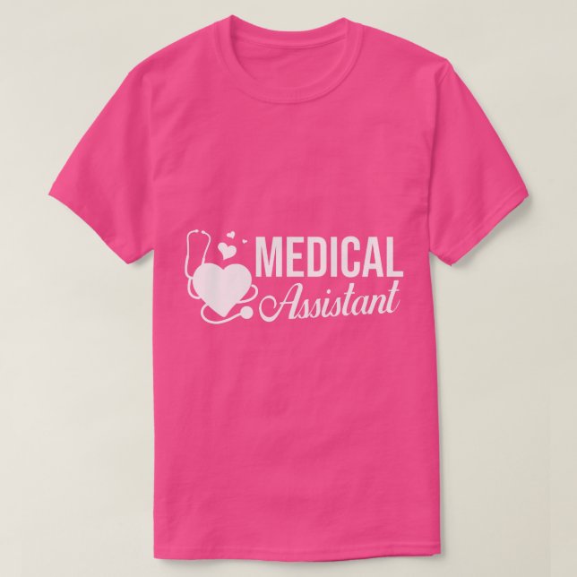 Camiseta Asistente Médico Enfermero de Enfermería Clínica (Diseño del anverso)