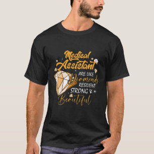 Camiseta Asistente Médico Es Como Diamantes Enfermera Feliz