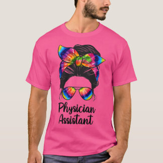 Camiseta Asistente Médico Messy Bun Life Medical Assis