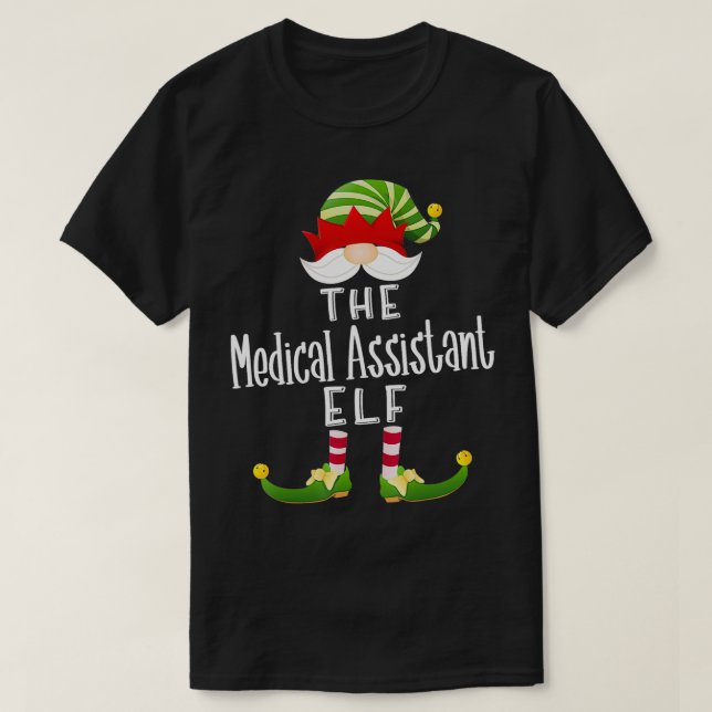 Camiseta Asistente Médico Navidades del Grupo Elf Funny Paj (Diseño del anverso)