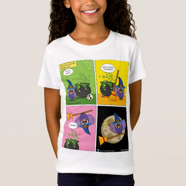 Camiseta Asistente para aprendices - Cómic de limpieza (Anverso)