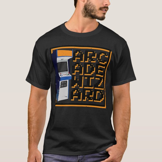Camiseta Asistente para arcade retro de vintage (Anverso)