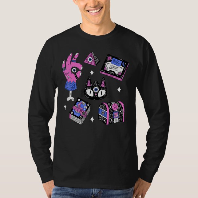Camiseta Asistente para brujas ocultas de alquimia Mística  (Anverso)