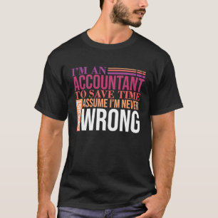 Camiseta Asistente para contabilidad en contabilidad de núm