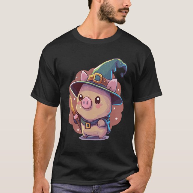 Camiseta Asistente para cortar Tabletop de cerdo RPG Nerdy  (Anverso)