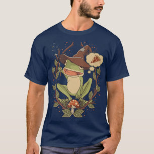 Camiseta Asistente para Cottagecore Frog Summoning Pizza Lo