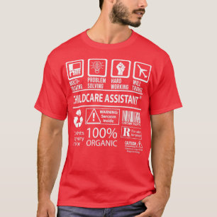 Camiseta Asistente para cuidado de niños con certificación