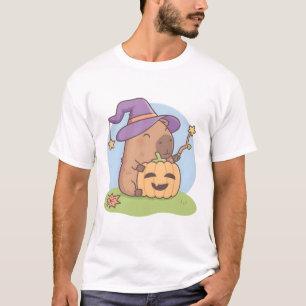 Camiseta Asistente para el capibara y Halloween de squash