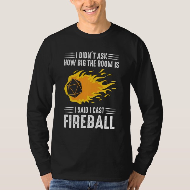 Camiseta Asistente para envío de bola de fuego hechicero Dm (Anverso)