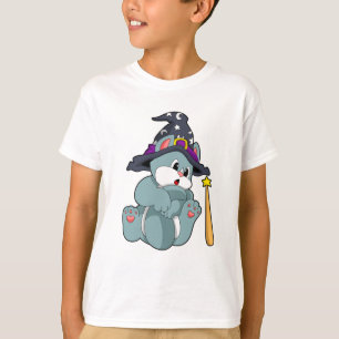 Camiseta Asistente para gato con varita mágica y Gorra