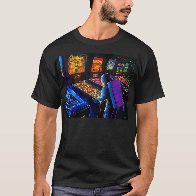Camiseta Asistente para pinball (Anverso)